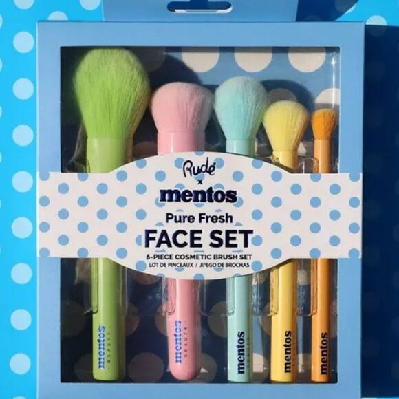 RUDE Cosmetics X Mentos Makeup Brush Set - Picture 3 of 6